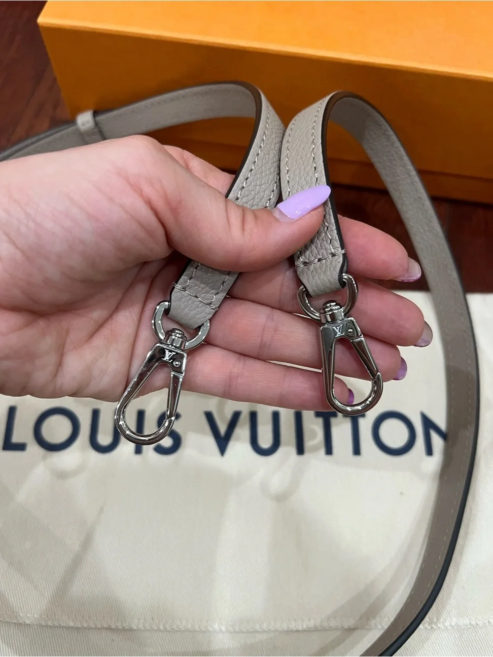 New Louis Vuitton Mahina Scala Mini Pouch Galet